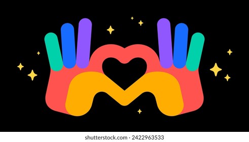 Hand sign Heart Love