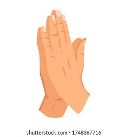 Hand sign. Human hand gesture. Sign language