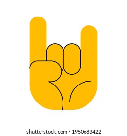 Hand sign icon. Flat emoji vector illustration.