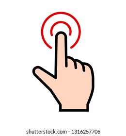 hand sign icon (Switch on)