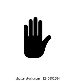 hand sign icon vector