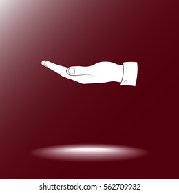Hand sign icon, vector illustration. Flat design style 