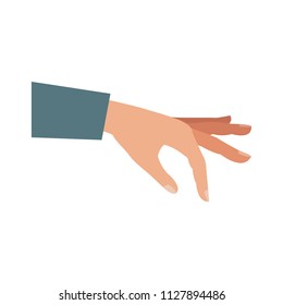 Hand sign isolated