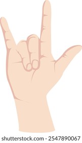 Hand Sign I Love You Illustration