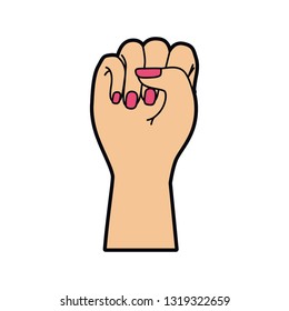 hand in sign power pop art