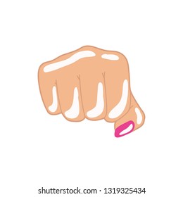 hand in sign power pop art