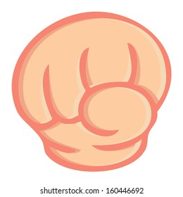 hand sign of rock paper scissors game isolated vector on white background