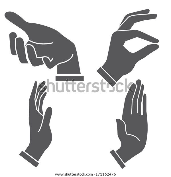 hand sign\
set