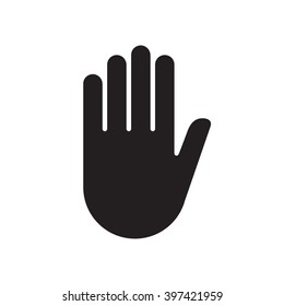 Hand sign stop .Vector illustration. EPS 10.