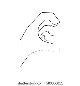 Hand sign symbol icon vector illustration graphic design
