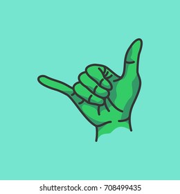hand sign vector illustration