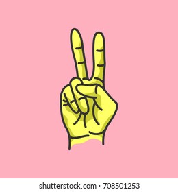 hand sign vector illustration