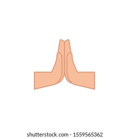 Hand signal icon design, Emoticon human finger gesture palm communication and people theme Vector illustration