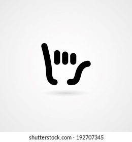 hand signals cool. vector eps10