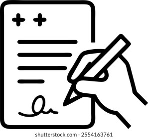 Hand signing document with holographic wealth symbols and Dhanteras text isolated on white background concept as Camera movement Pan across the hand signing a document with hologra