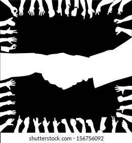 Hand silhouette 
