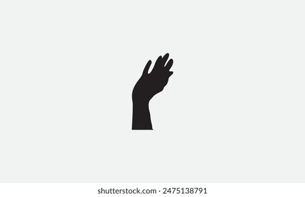  Handsilhouette-Symbol-Logo-Vorlage-Vektorillustration-Design