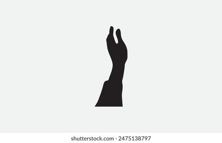  Hand silhouette icon logo template vector illustration design