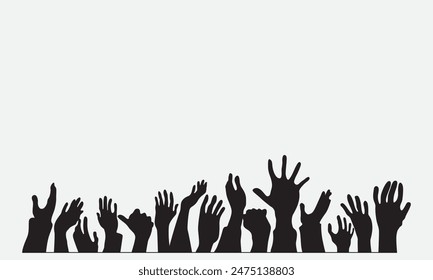  Diseño de Ilustración vectorial de Plantilla de logotipo de silueta de mano