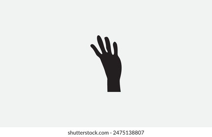 Handsilhouette-Symbol-Logo-Vorlage-Vektorillustration-Design
