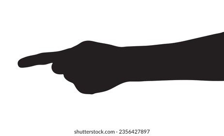 hand silhouette isolated on white, Vector collection of human hands of different gestures, hands gesturing black, Black hands silhouettes, vector illustration
