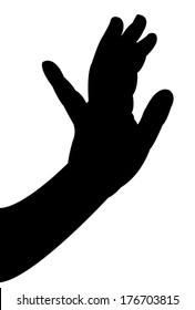 hand silhouette vector