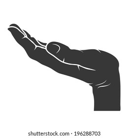 HAND silhouette vector