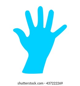 hand silhouette, vector illustration