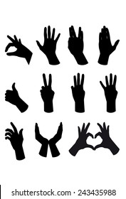 Hand Silhouettes - Illustration