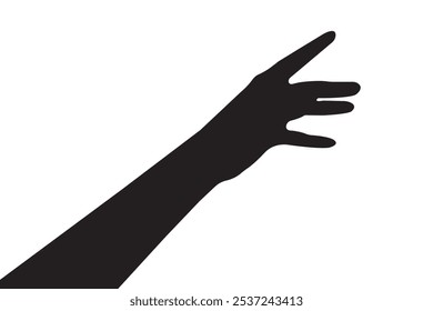 hand silhouettes isolated on white, hand pointing isolated on white, hand pointing at something, hands gesturing black