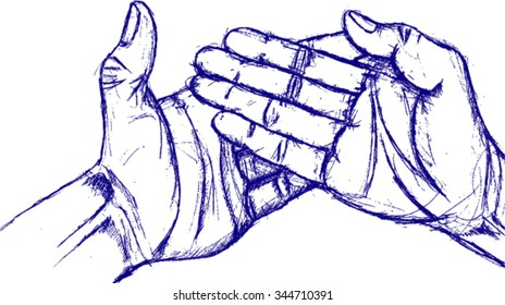 hand, sketch