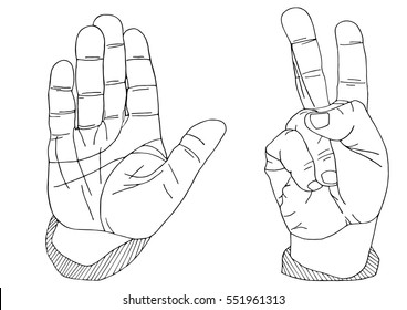 Hand sketch.