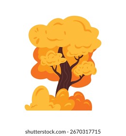 Hand Sketch Autumn Tree Illustration Design