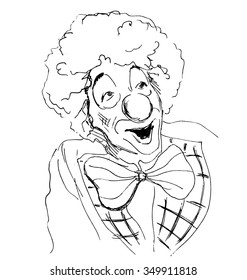 Hand Sketch Clown