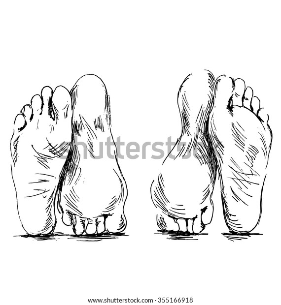 Hand Sketch Couple Feet Having Sex Stock Vector Royalty Free 355166918