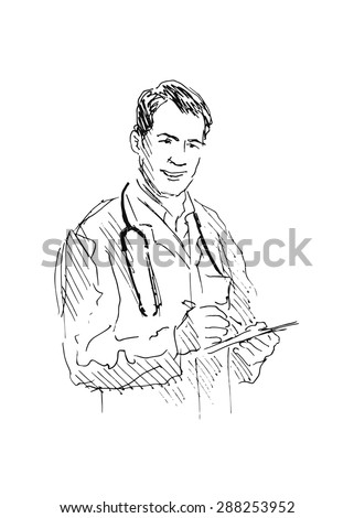hand sketch Doctors