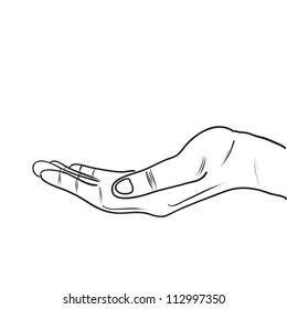 hand sketch drawing vector