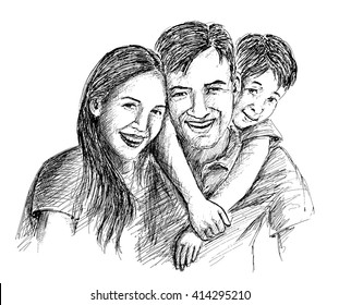 Family Sketch Images Stock Photos Vectors Shutterstock