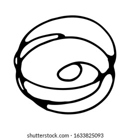 
Hand sketch. Line. Abstraction. Neurography. Logo