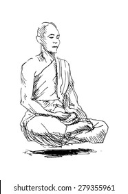 Monk Drawing / This drawing has rarely been exhibited and studied, but