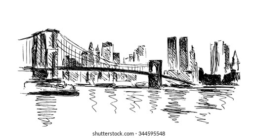 hand sketch New York