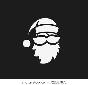 Hand sketch of santa clause, merry christmas, festival, happiness, winter cap, beard and mustache, vector illustration