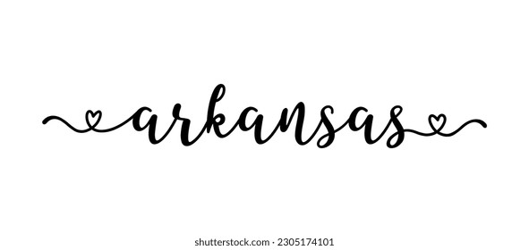 Esbozó a mano el texto de ARKANSAS. Grabación de guiones para afiches, pegatinas