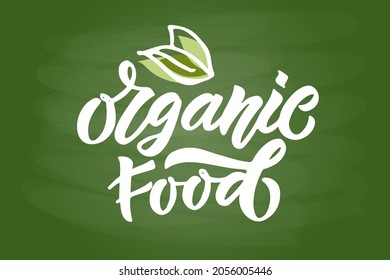 Hand sketched badges and labels with vegetarian, vegan, raw, eco, bio, natural, fresh, gluten and GMO free food diet design. Organic food elements set for product, cafe, restaurant and organic product