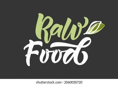 Hand sketched badges and labels with vegetarian, vegan, raw, eco, bio, natural, fresh, gluten and GMO free food diet design. Organic food elements set for product, cafe, restaurant and organic product