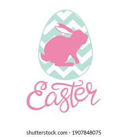Hand sketched Happy Easter text as Pascha logotype, badge and icon. Drawn Resurrection Sunday postcard, card, invitation, poster, banner template lettering typography.