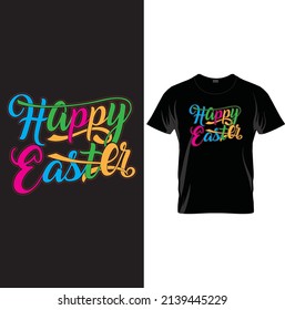 Hand sketched Happy Easter text. Drawn Resurrection Sunday postcard, card, invitation, poster, banner template lettering typography. Seasons Greetings