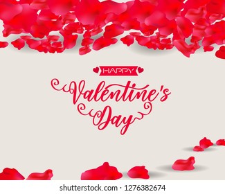 Hand sketched Happy Valentine's Day text as Valentine's Day logotype badge/icon. Valentine's Day poster/card/invitation/banner. 
Romantic quote vector lettering typography. Valentine's Day calligraphy