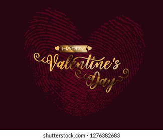 Hand sketched Happy Valentine's Day text as Valentine's Day logotype badge/icon. Valentine's Day poster/card/invitation/banner. 
Romantic quote vector lettering typography. Valentine's Day calligraphy