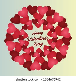 Hand sketched Happy Valentine's Day text as Valentine's Day logotype badge, icon.Valentine's Day poster,card,invitation, banner. Romantic quote vector lettering typography. Valentine's Day calligraphy